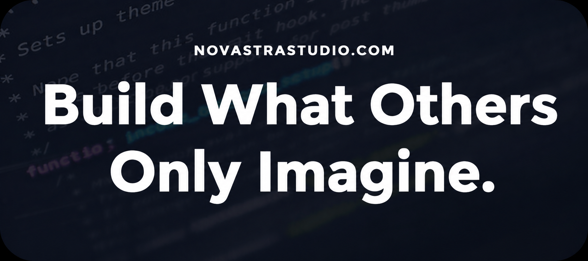 Novastra Studio digital experiences banner