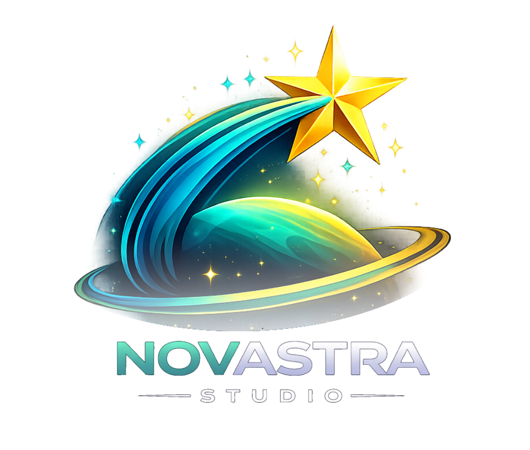 Novastra Studio cosmic star logo